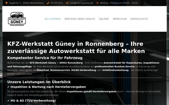Screenshot of auto-gueney.de