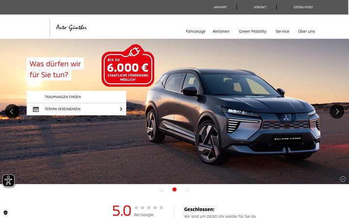 Screenshot of auto-guenther-seehausen.de