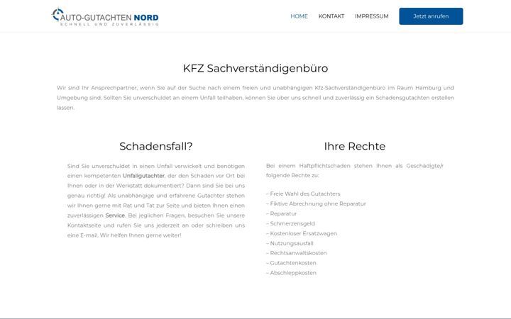 Screenshot of auto-gutachten-nord.de