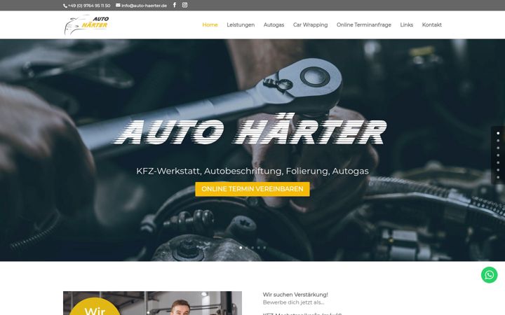 Screenshot of auto-haerter.de