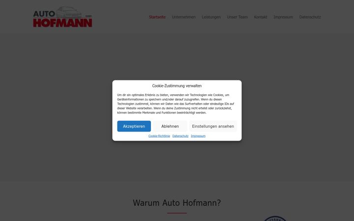 Screenshot of auto-hofmann-pentling.de