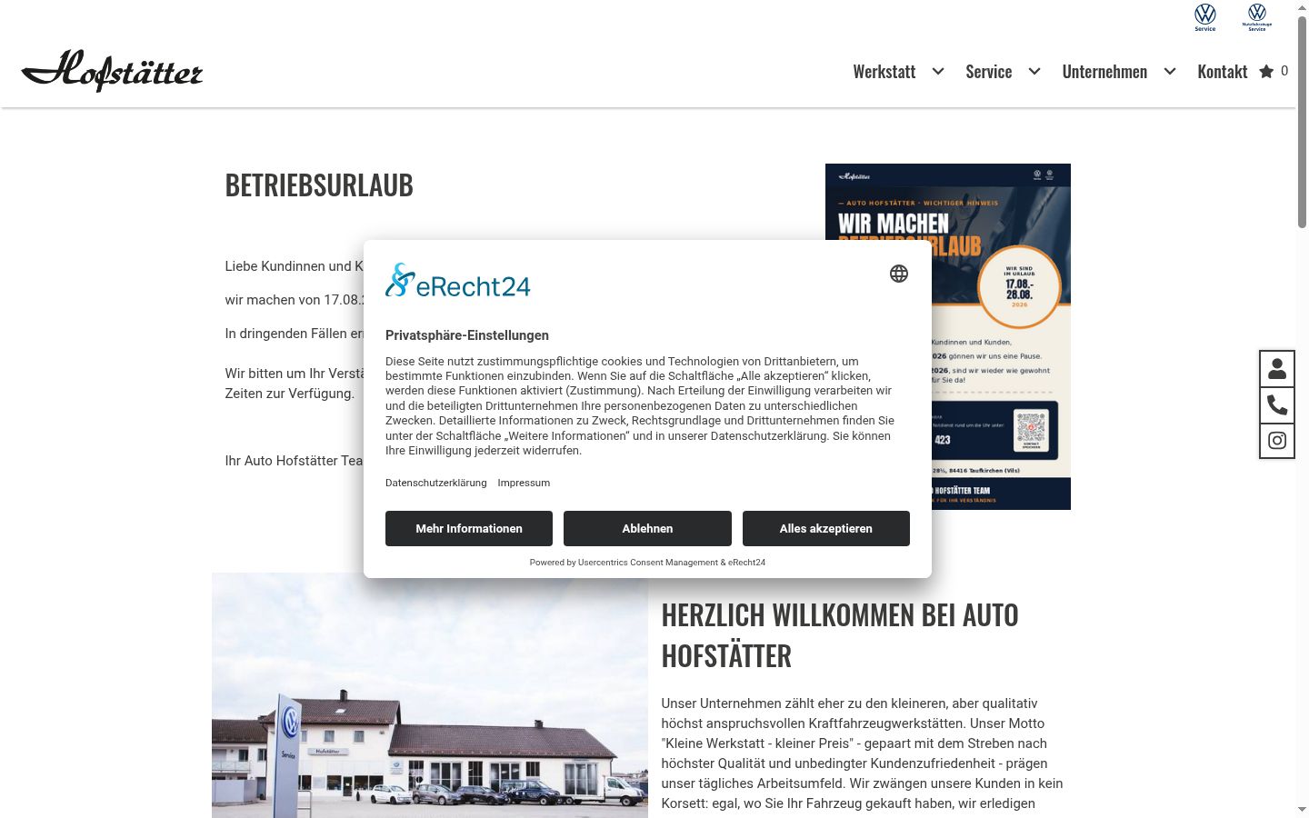 Screenshot tal-banner tal-kunsens muri qabel kwalunkwe interazzjoni