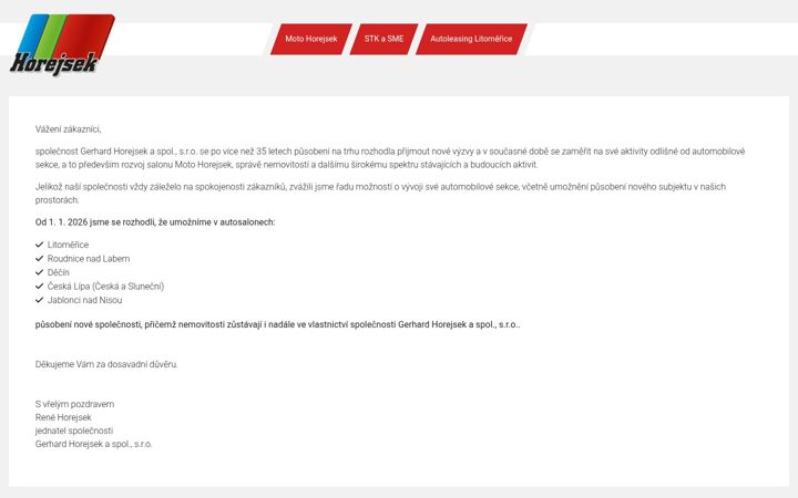 Screenshot of auto-horejsek.cz