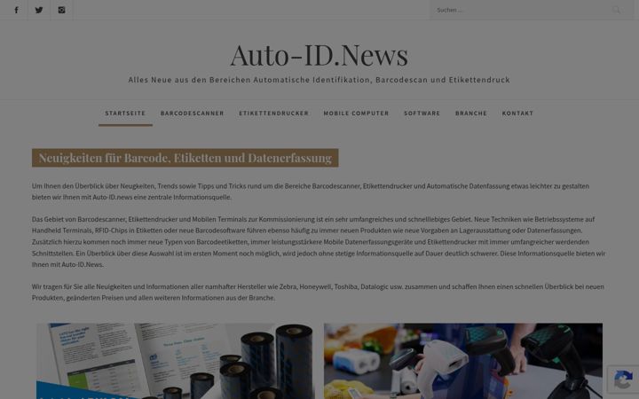 Screenshot of auto-id.news