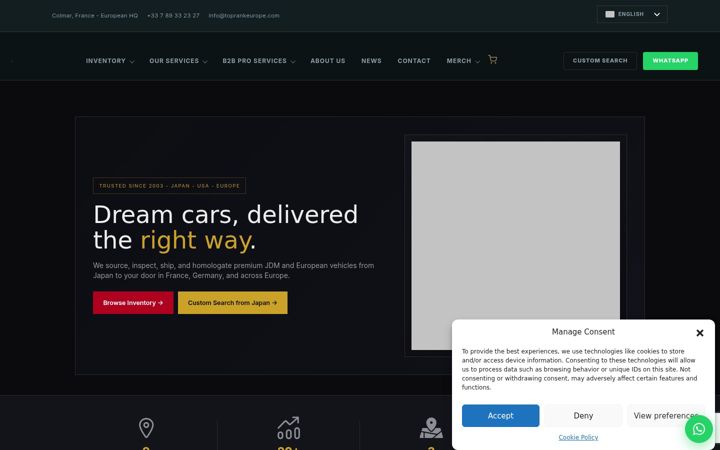 Ekraanipilt saidist auto-imports.com