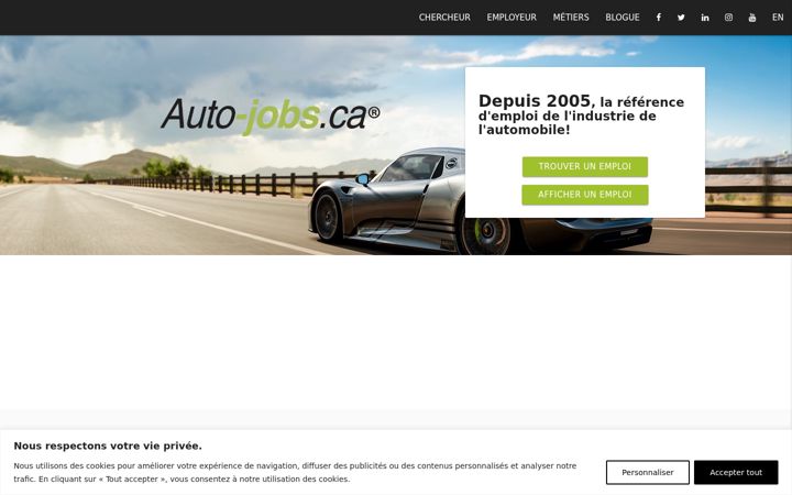 Snimka zaslona za auto-jobs.ca
