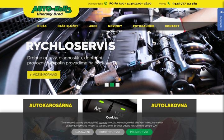 Snimka zaslona za auto-kelis.cz