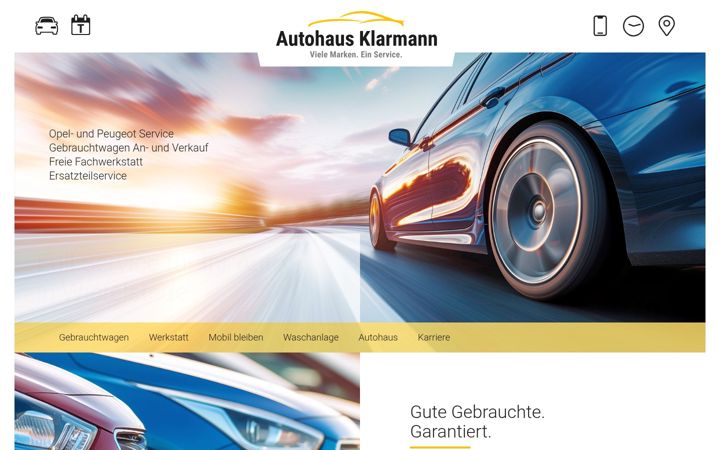 Screenshot of auto-klarmann.de