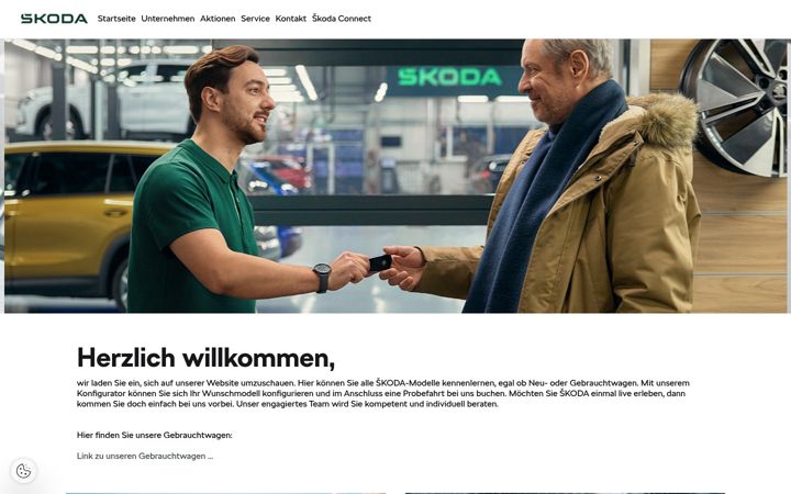 Screenshot of auto-klein.skoda-auto.de