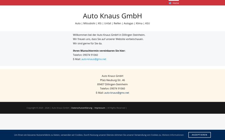 Screenshot of auto-knaus-steinheim.de