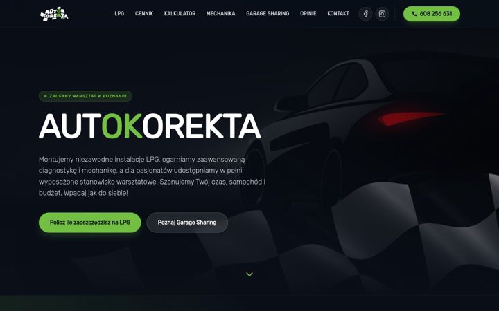Screenshot of auto-korekta.com
