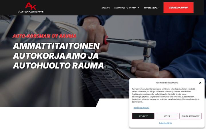 Screenshot of auto-korsman.fi
