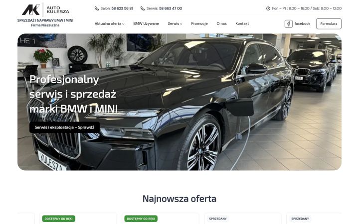 Screenshot van auto-kulesza.com.pl