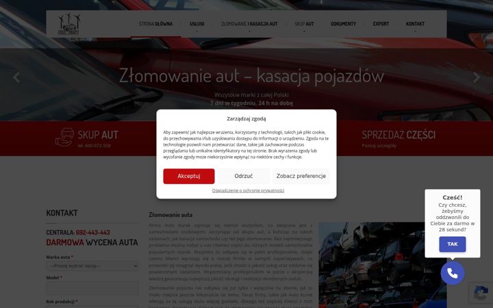 Screenshot of auto-kurek.pl