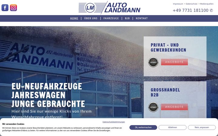 Screenshot of auto-landmann.de