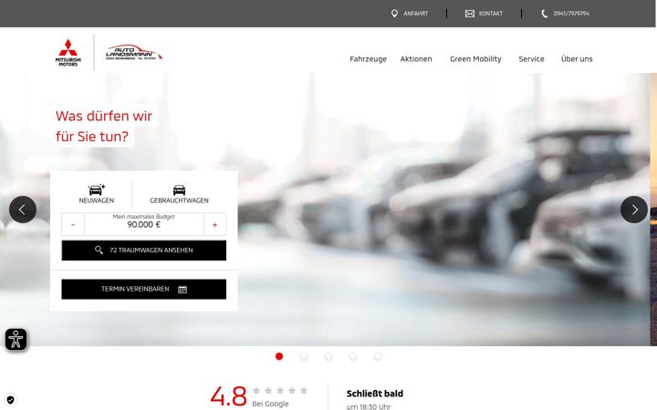 Screenshot of auto-landsmann.de