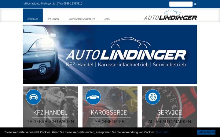 Screenshot van auto-lindinger.at