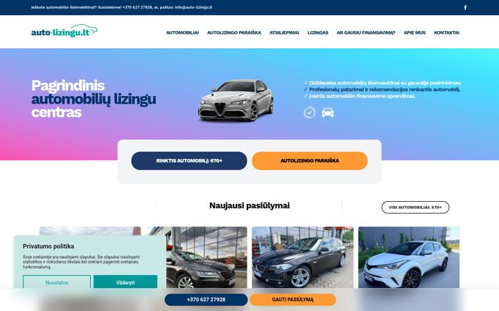 Screenshot of auto-lizingu.lt