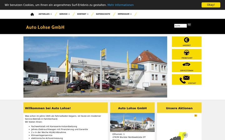 Screenshot van auto-lohse.de