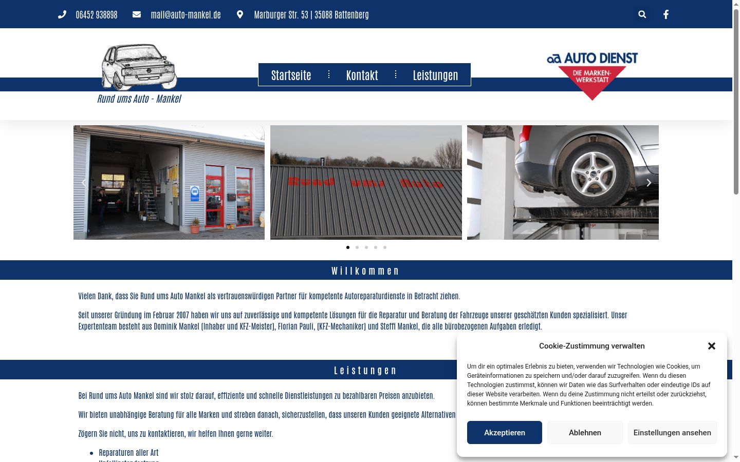 Screenshot tal-banner tal-kunsens muri qabel kwalunkwe interazzjoni