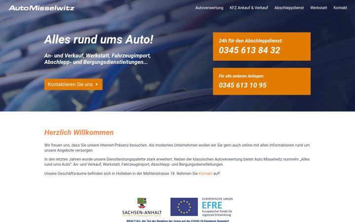 Screenshot of auto-misselwitz.de