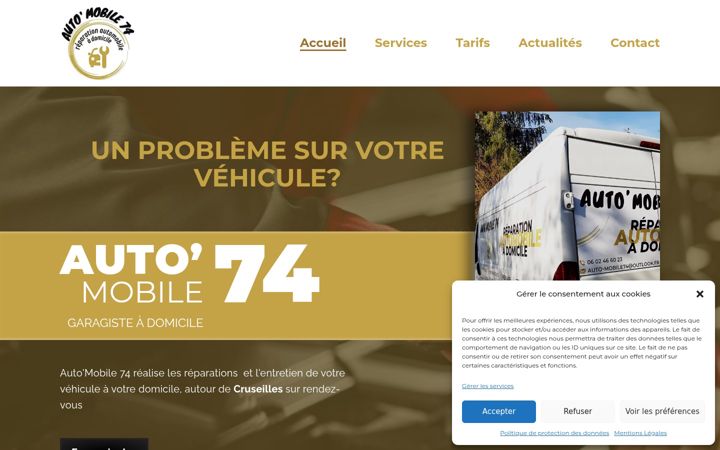 Screenshot of auto-mobile74.ovh