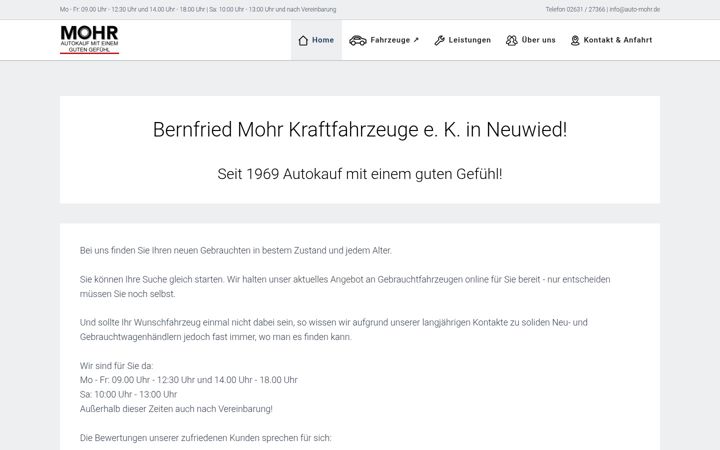 Skärmbild av auto-mohr.de