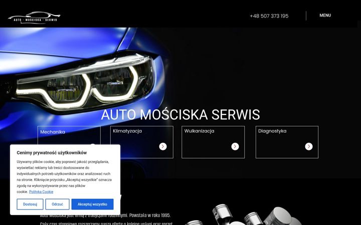 Screenshot of auto-mosciska.com.pl