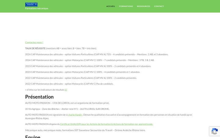 Screenshot of auto-moto-passion-meca.fr