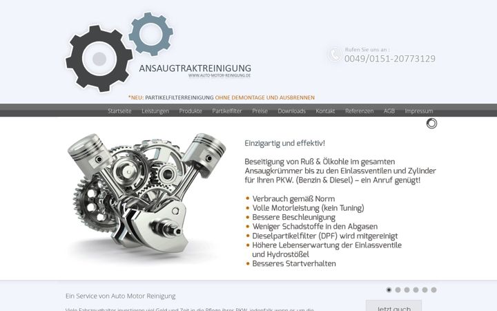 Screenshot of auto-motor-reinigung.de