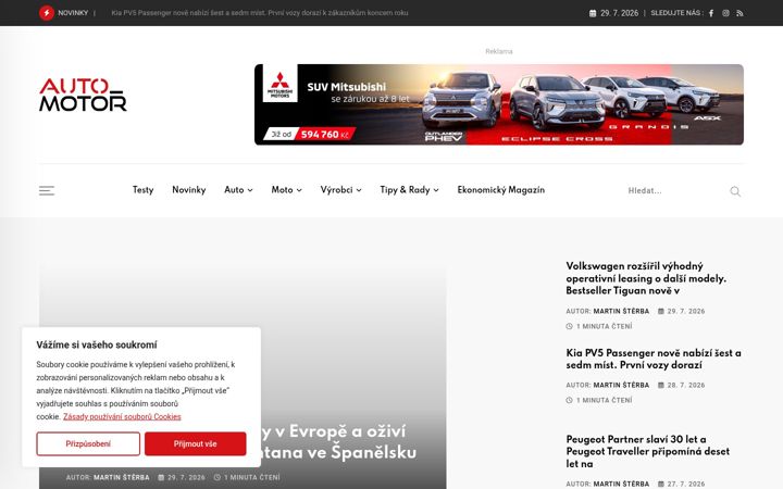 Screenshot di auto-motor.cz