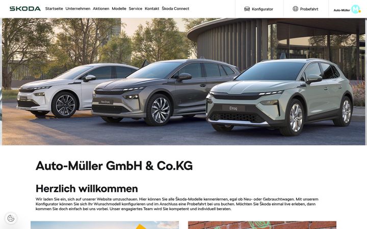 Screenshot of auto-mueller-wetzlar.skoda-auto.de