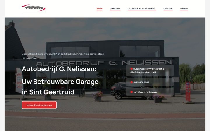 Screenshot di auto-nelissen.nl