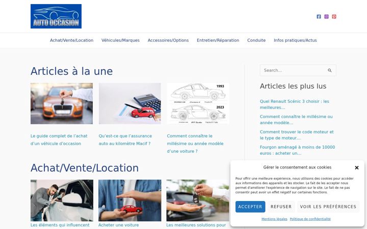Screenshot stránky auto-occasion.fr