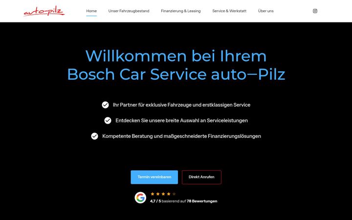 Captura de pantalla de auto-pilz.de