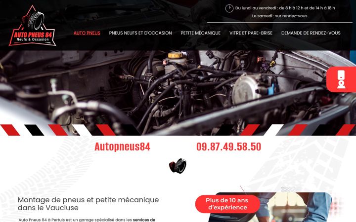 Screenshot of auto-pneus-84.fr