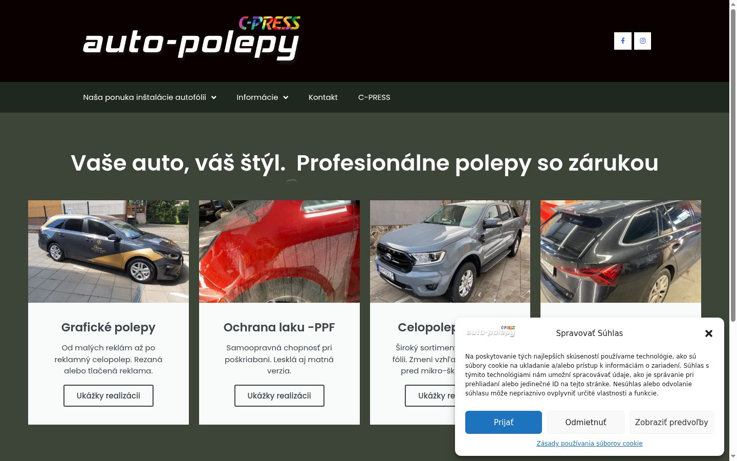 Képernyőkép a bármilyen interakció előtt megjelenő hozzájárulási bannerről