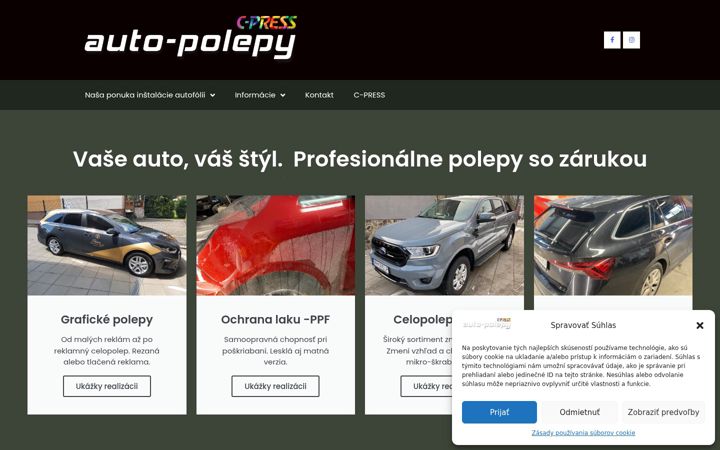 Screenshot of auto-polepy.sk