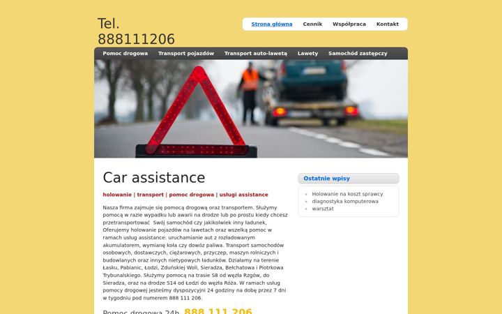 Screenshot of auto-pomoc.net