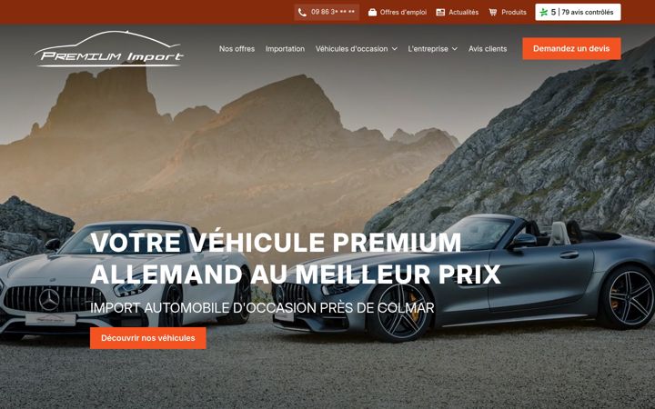 Screenshot of auto-premium-import.fr