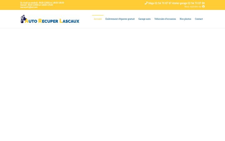 Screenshot of auto-recuper-lascaux.fr