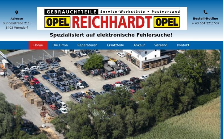 Screenshot of auto-reichhardt.com