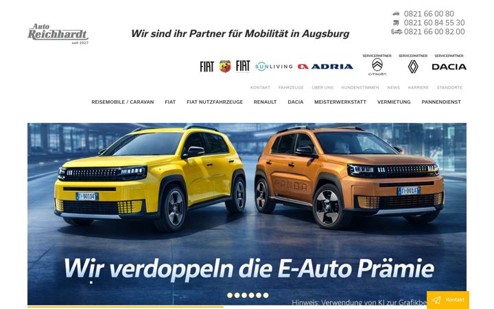 Captura de pantalla de auto-reichhardt.de