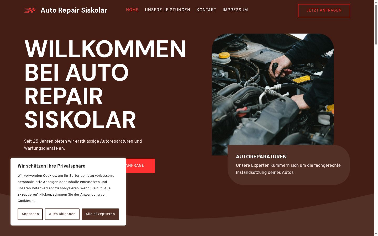 Snímek obrazovky baneru souhlasu zobrazeného před jakoukoli interakcí