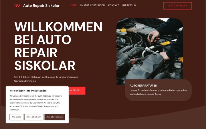 Screenshot of auto-repair.at