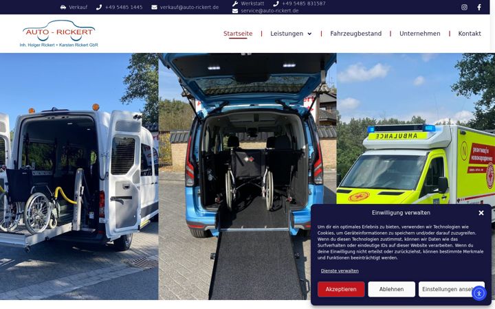 Screenshot of auto-rickert.de