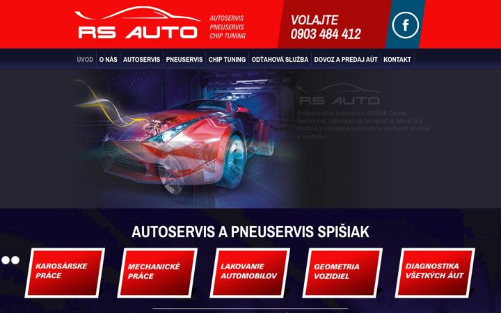 Screenshot of auto-rs.sk
