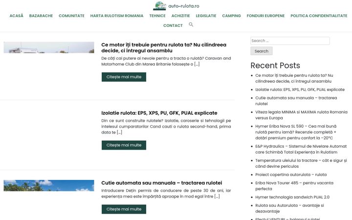 Screenshot of auto-rulota.ro