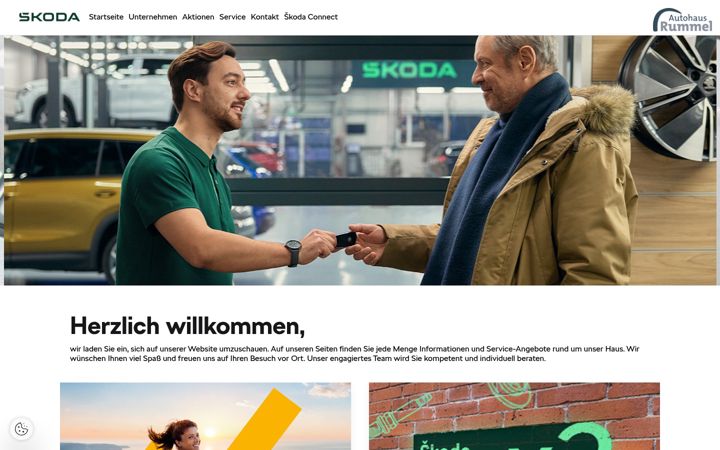 Screenshot of auto-rummel.skoda-auto.de