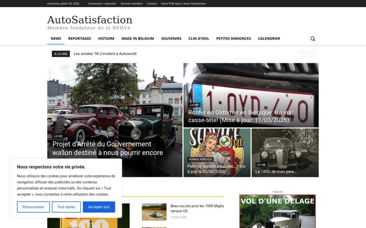 Capture d'écran de auto-satisfaction.be